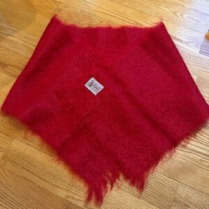 NEW Vintage 60’s Glen Cree 100% Mohair Scotland Fringe Scarf